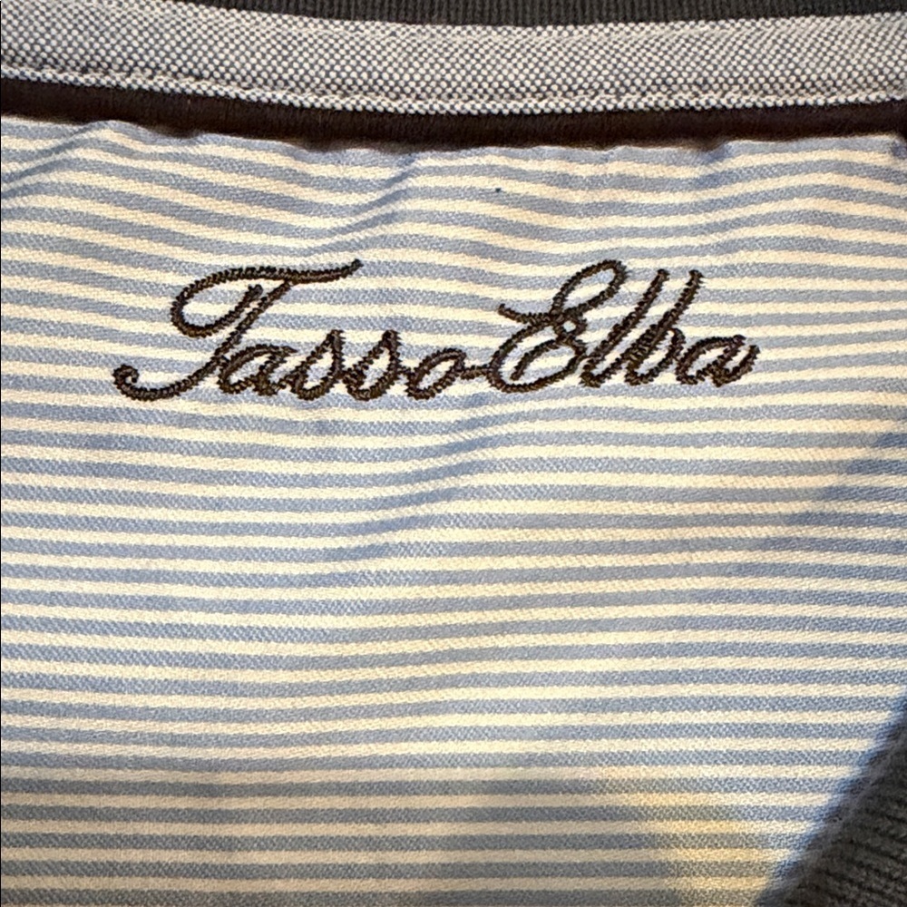 Tasso Elba Men's Dark Blue Polo Shirt - Picture 2 of 8